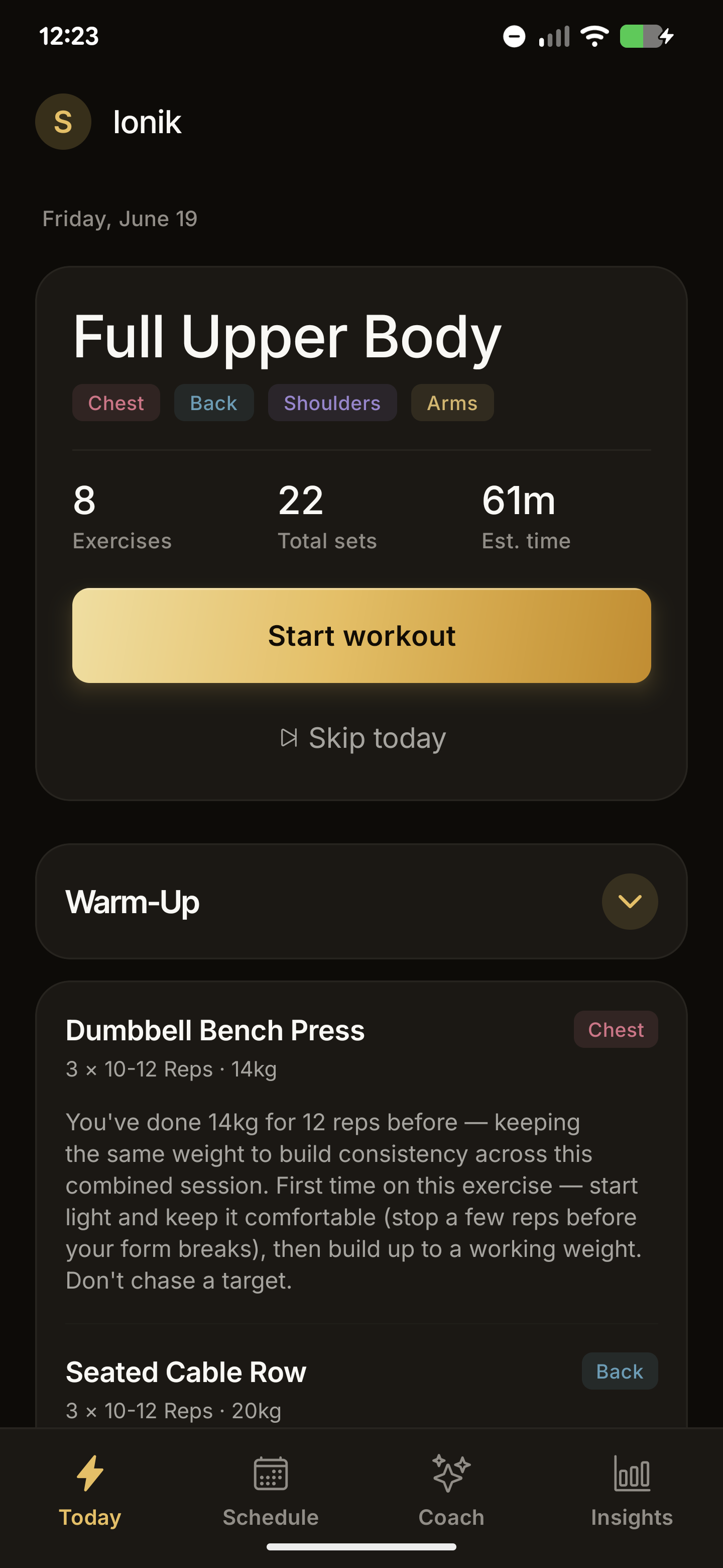 Ionik app screenshot